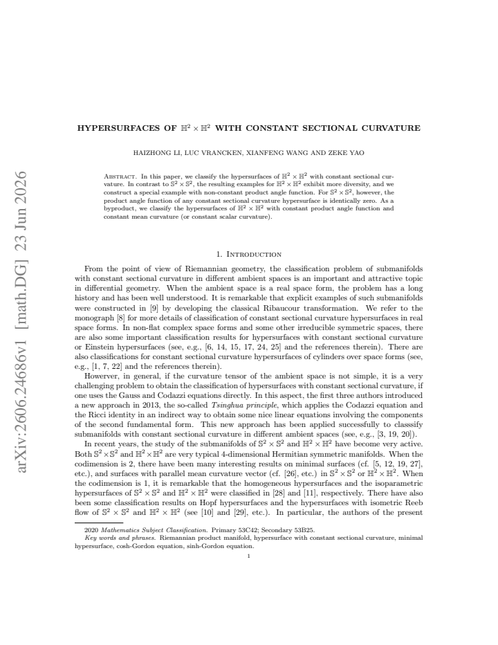 First page