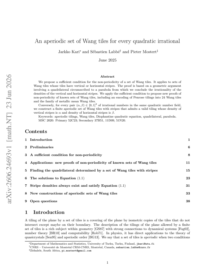 First page