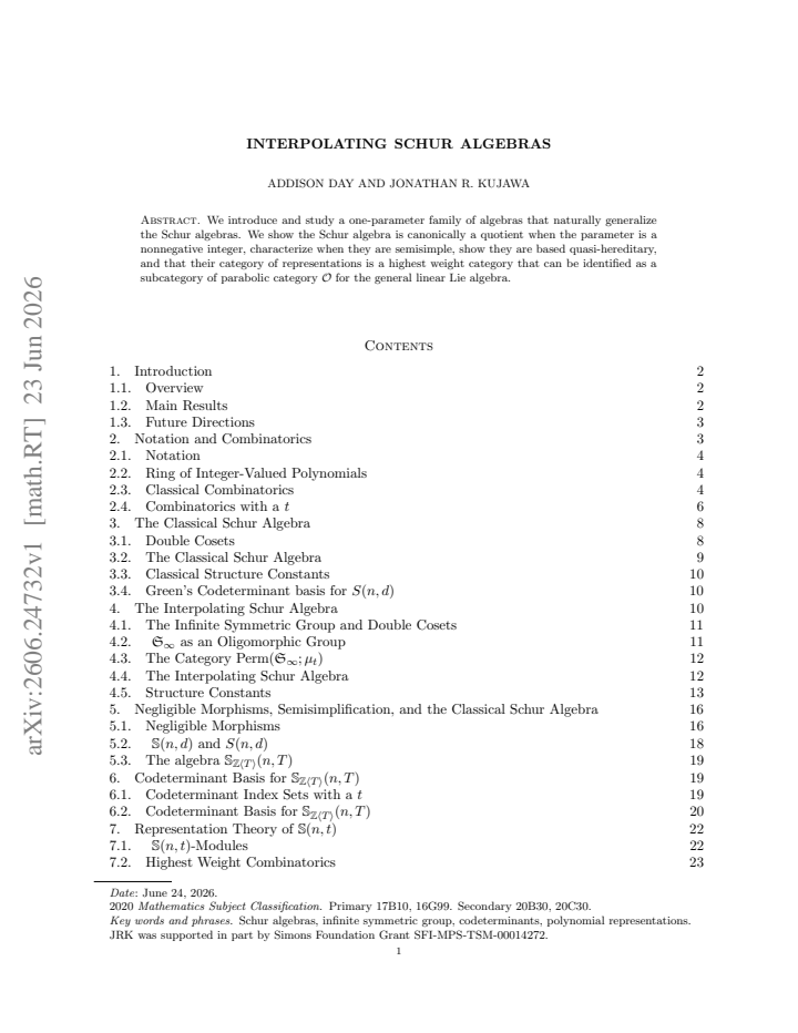 First page
