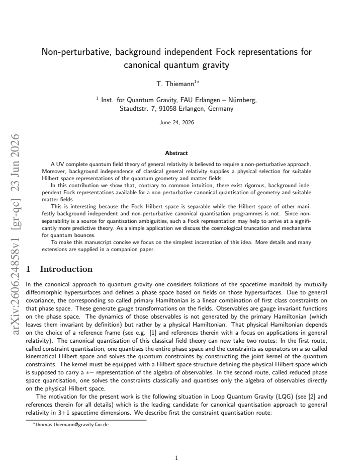 First page