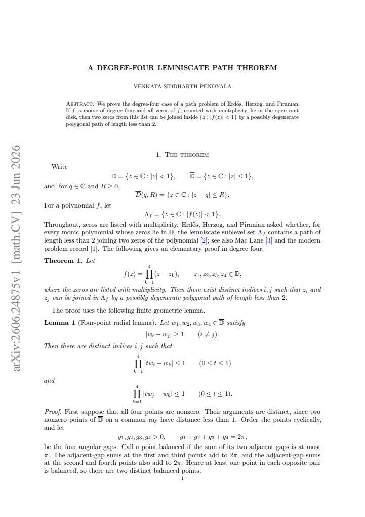 First page