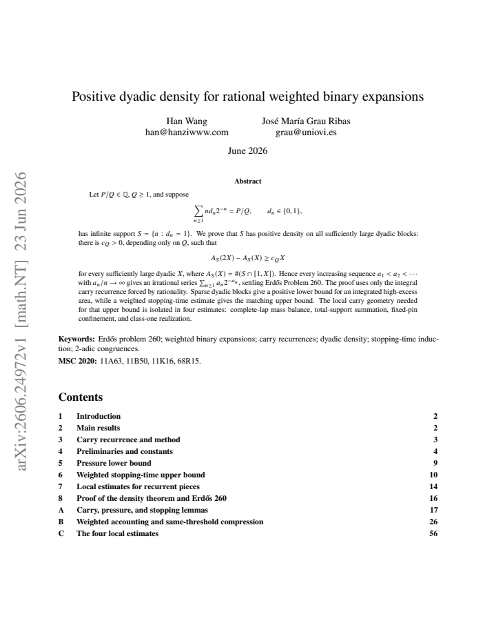 First page