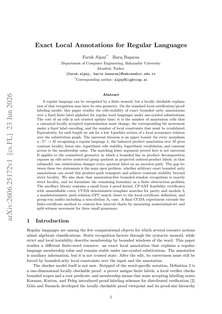 First page