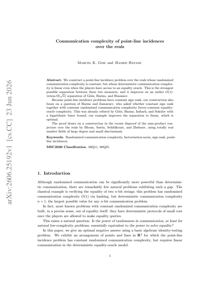 First page