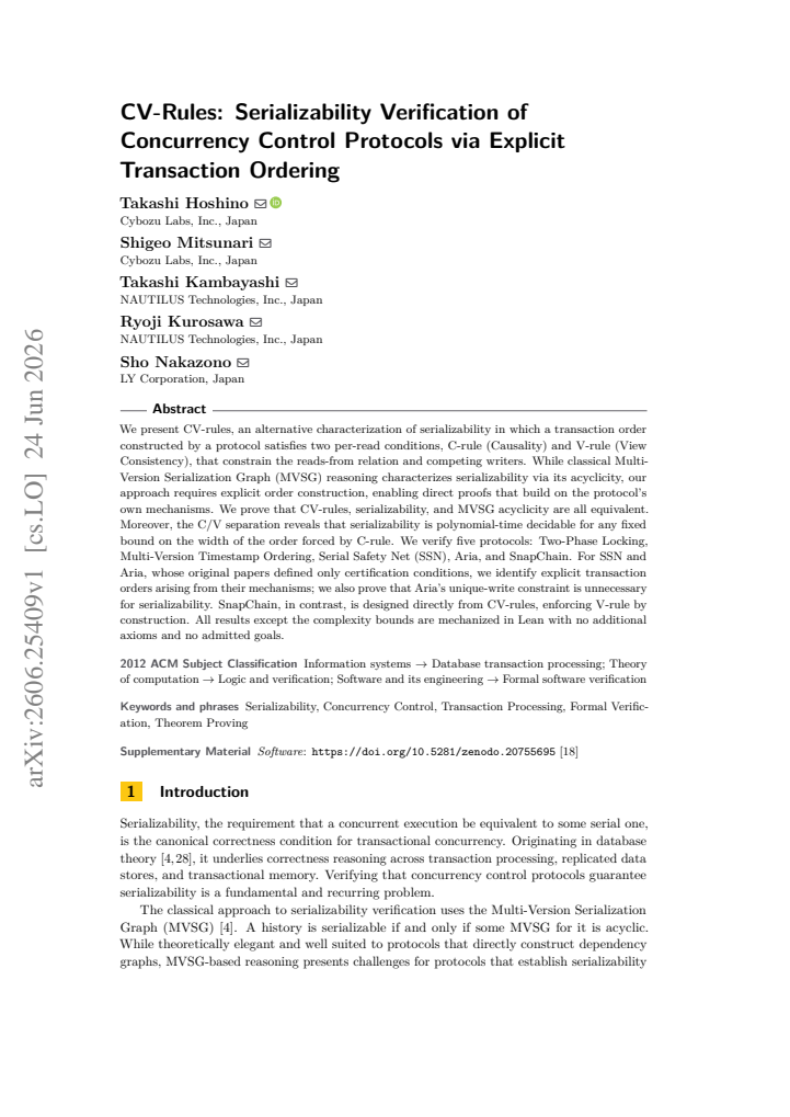 First page