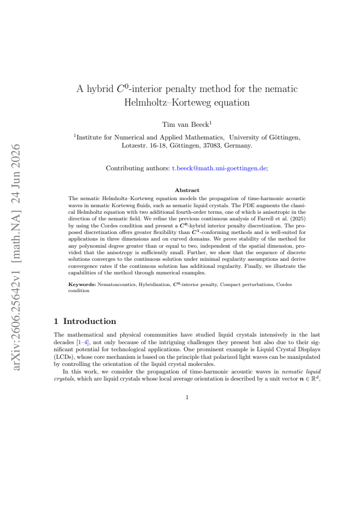 First page