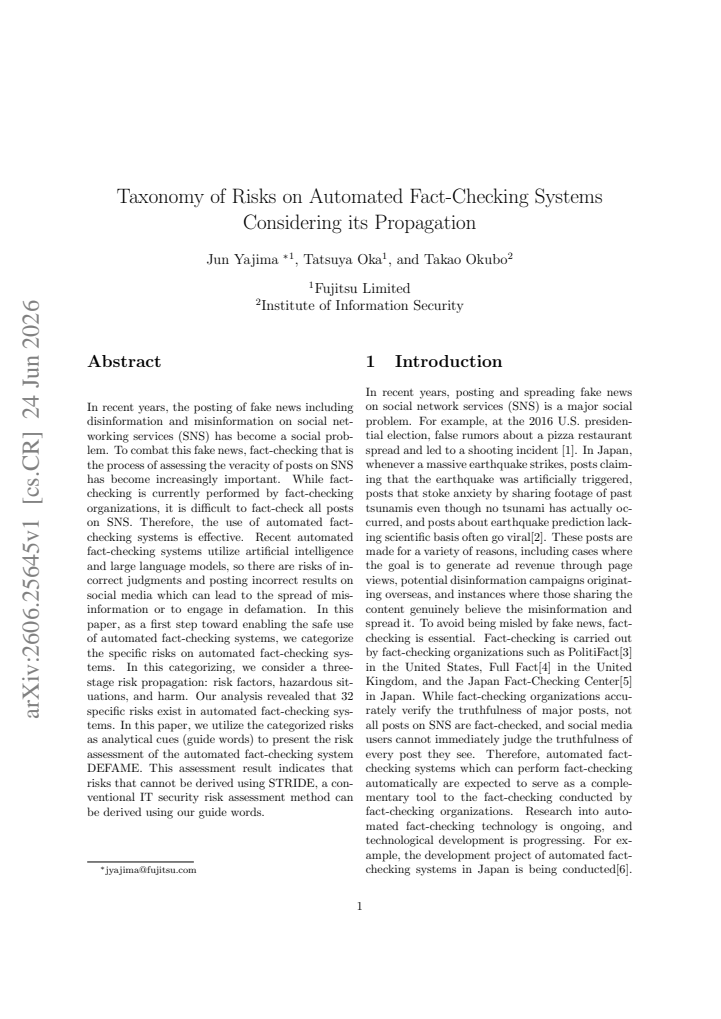 First page