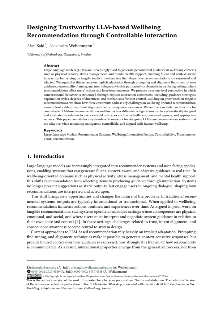First page