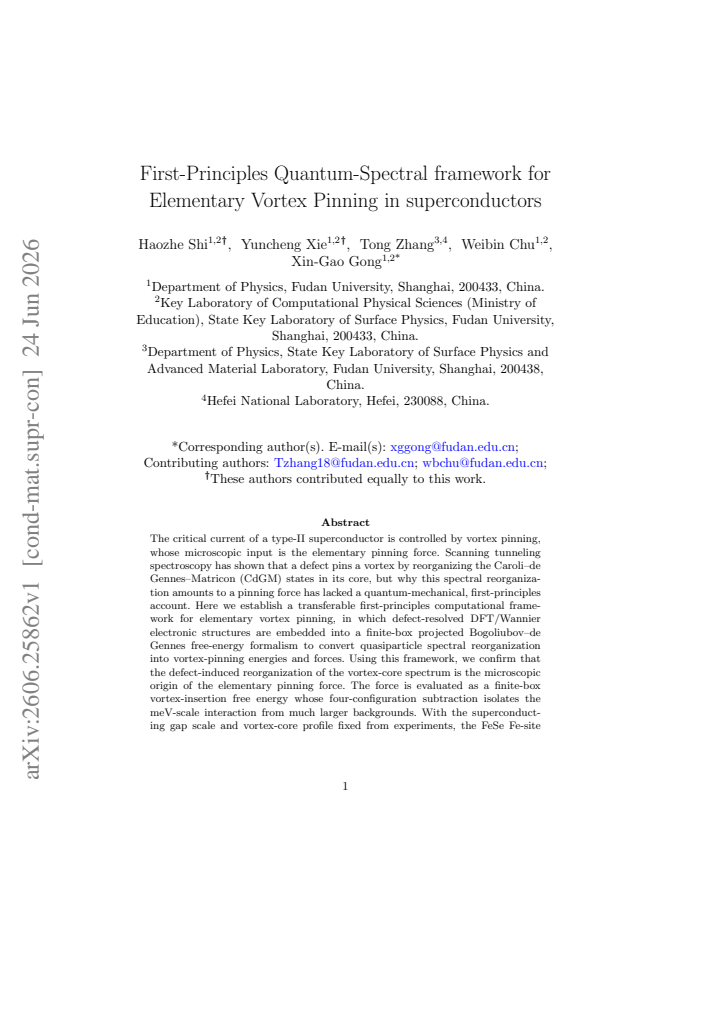 First page