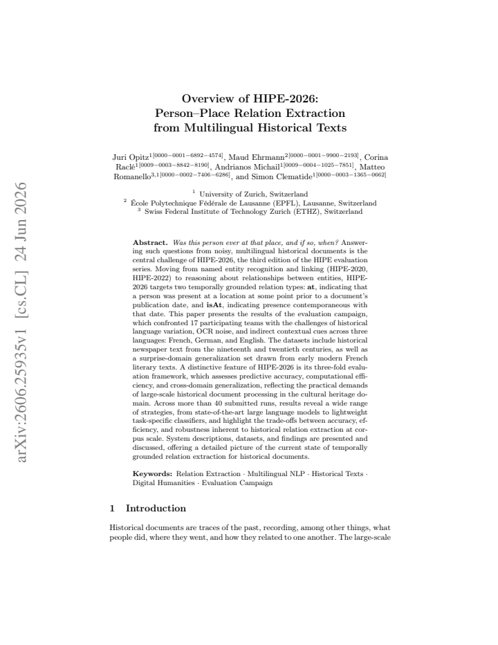 First page