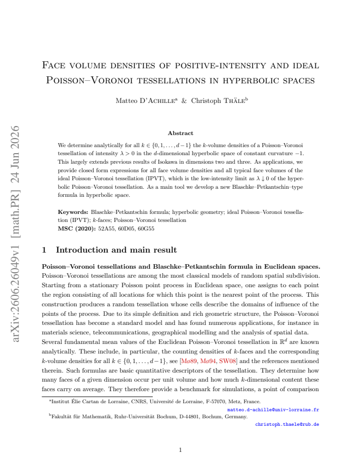 First page