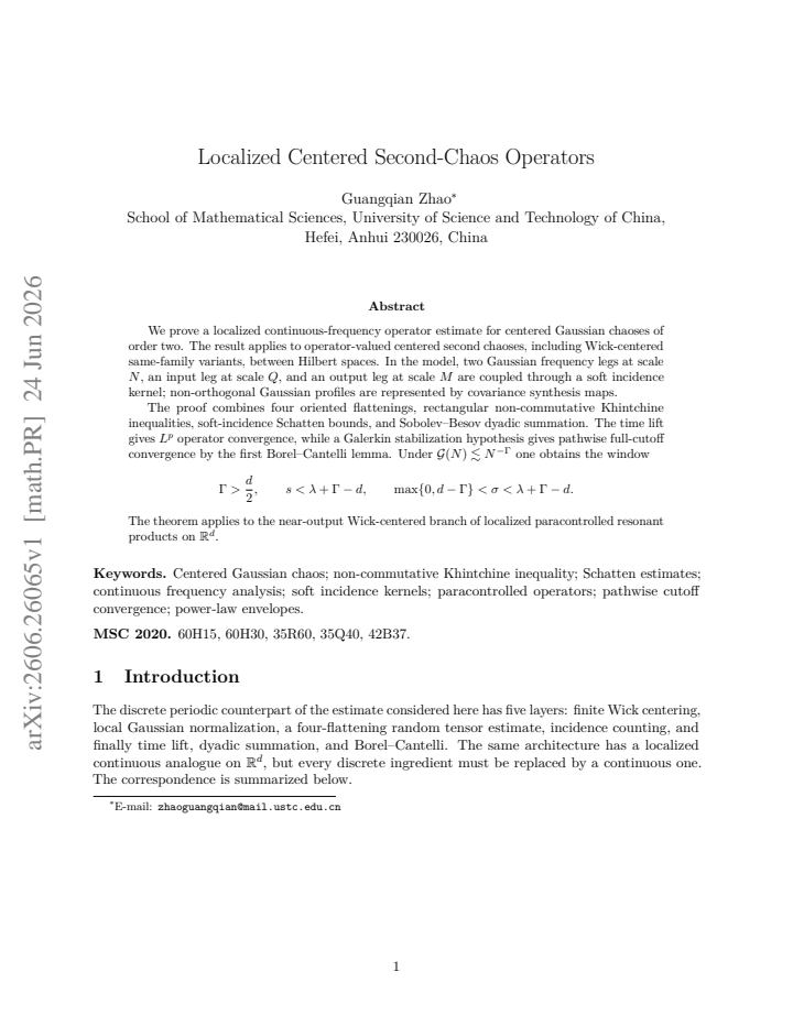 First page