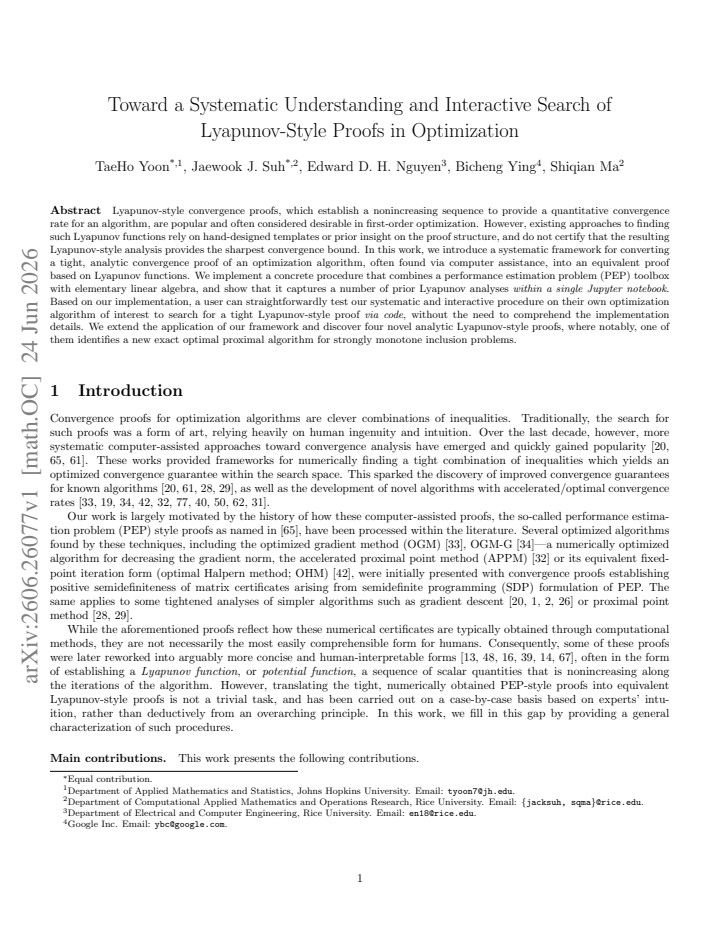 First page