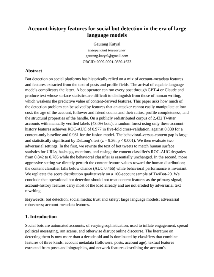 First page