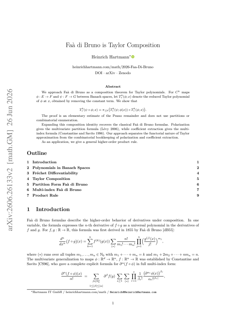 First page