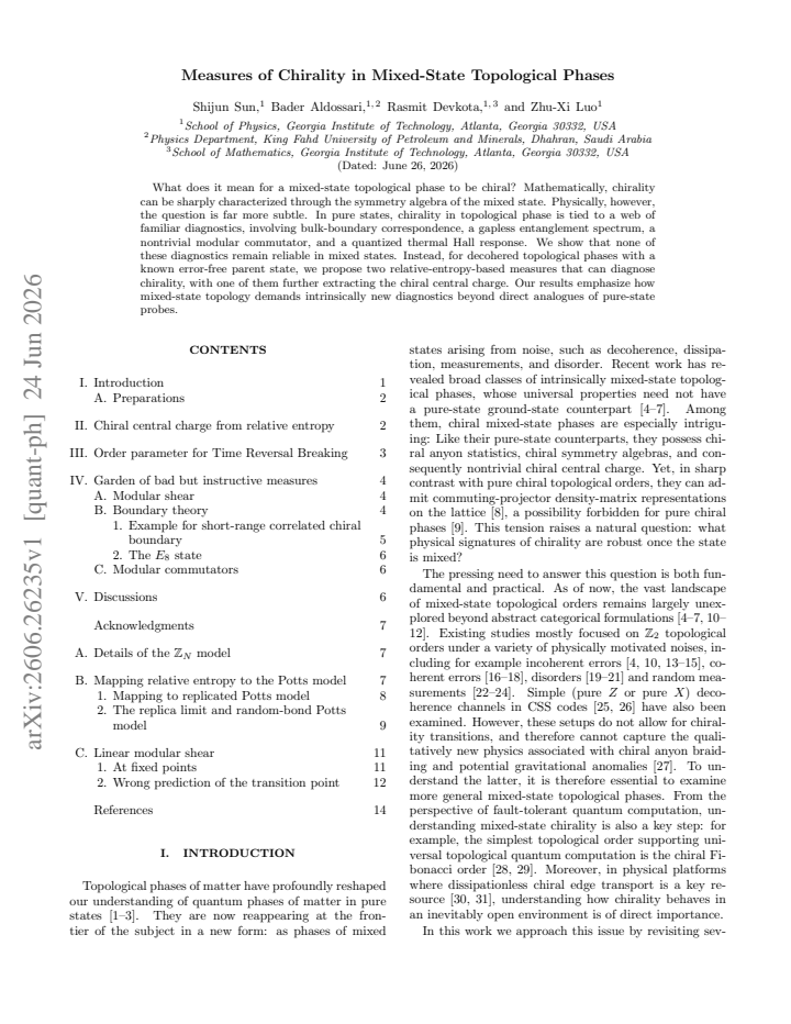 First page