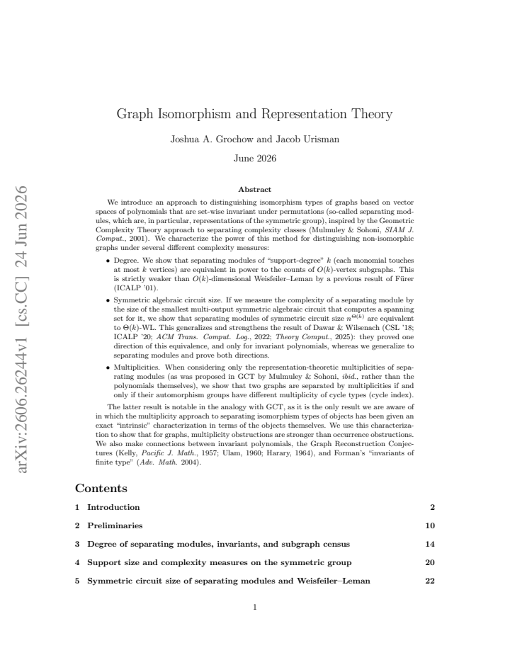 First page