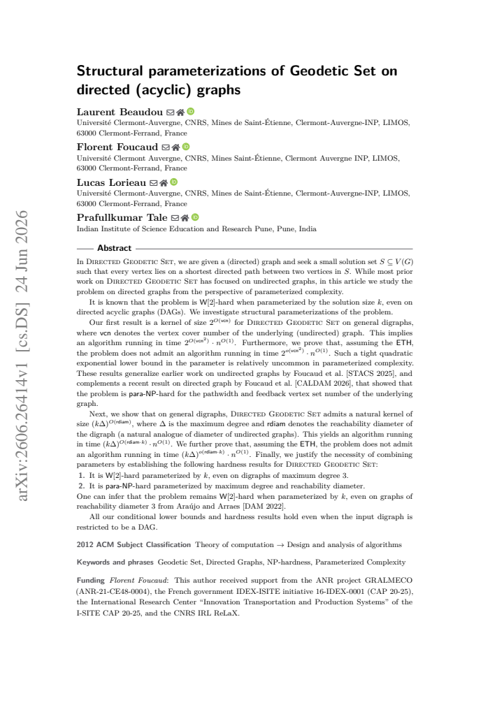 First page
