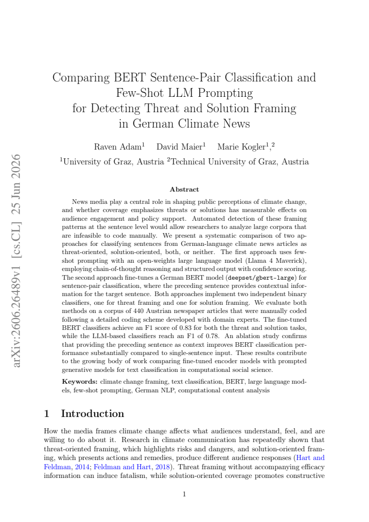 First page