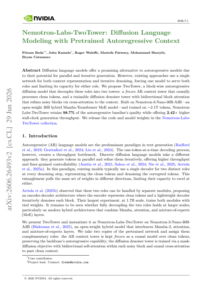 First page