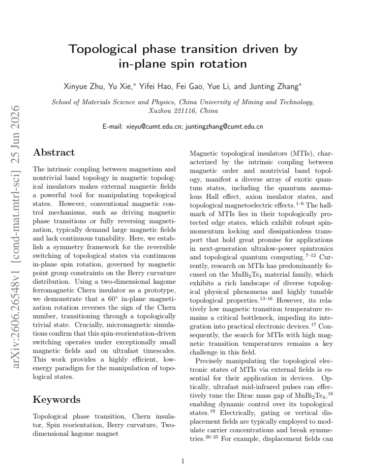 First page