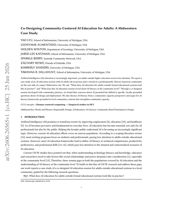 First page