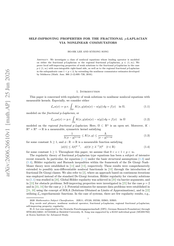 First page