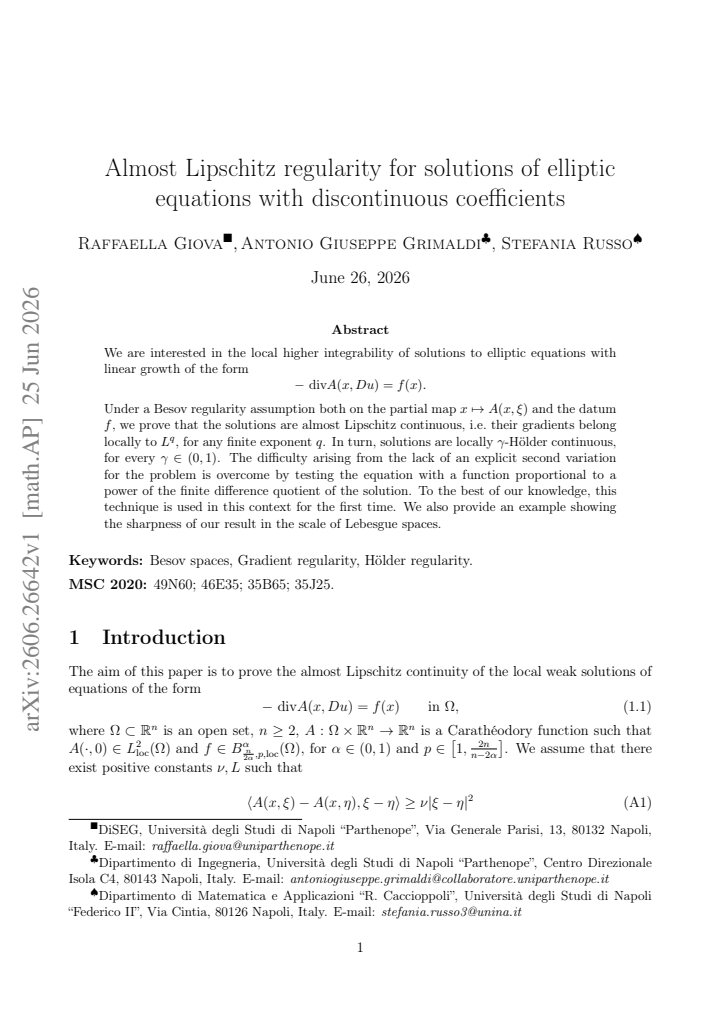 First page