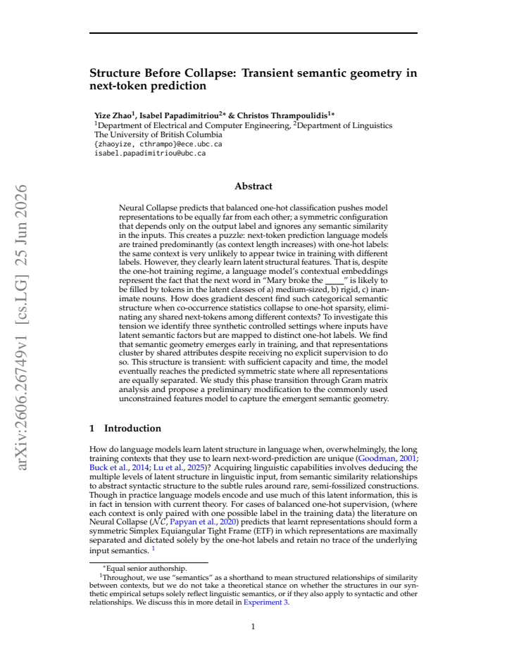 First page