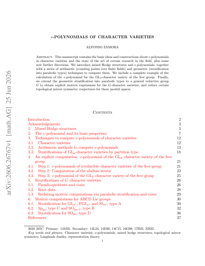 First page
