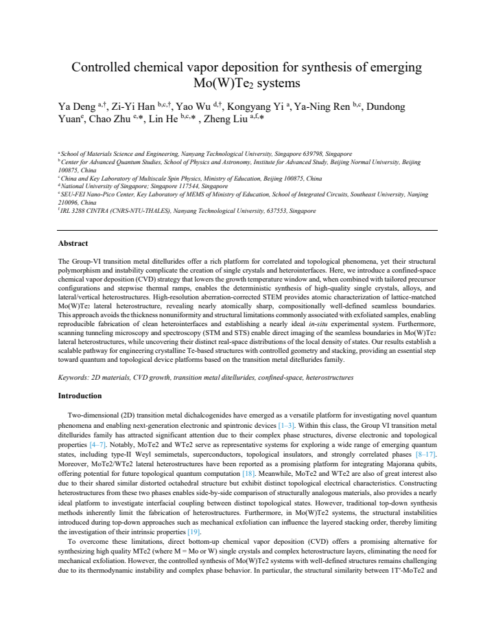 First page