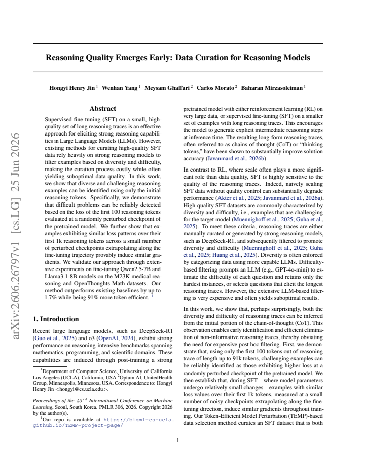 First page