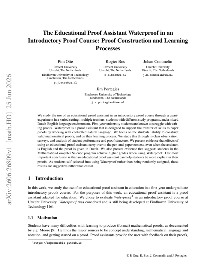 First page