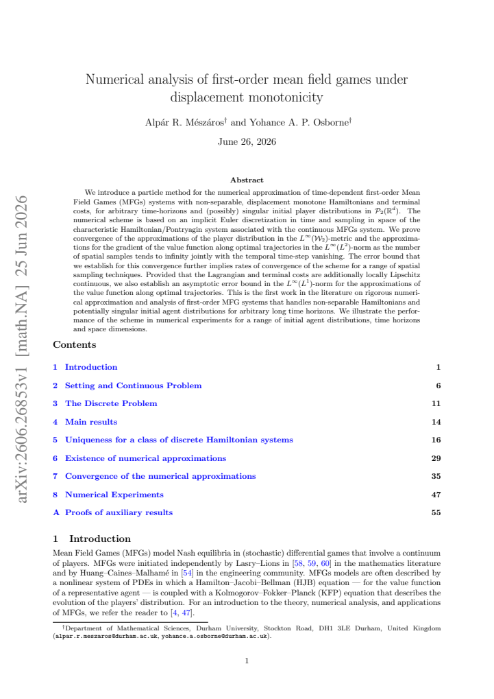 First page