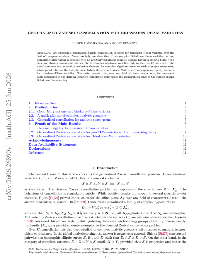 First page