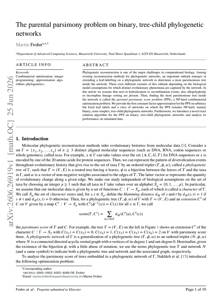 First page