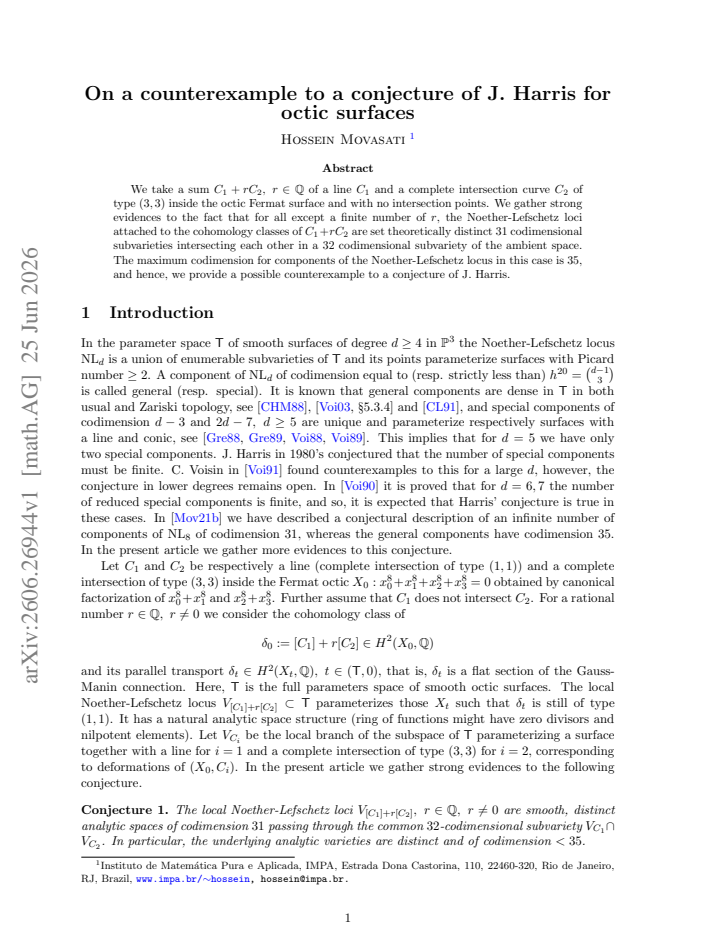 First page
