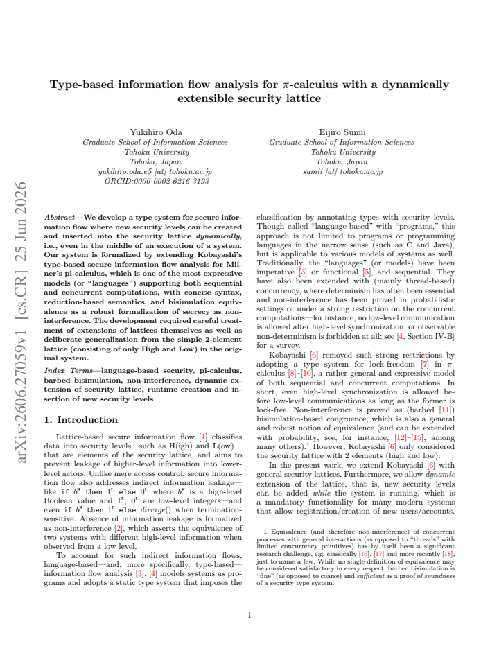 First page