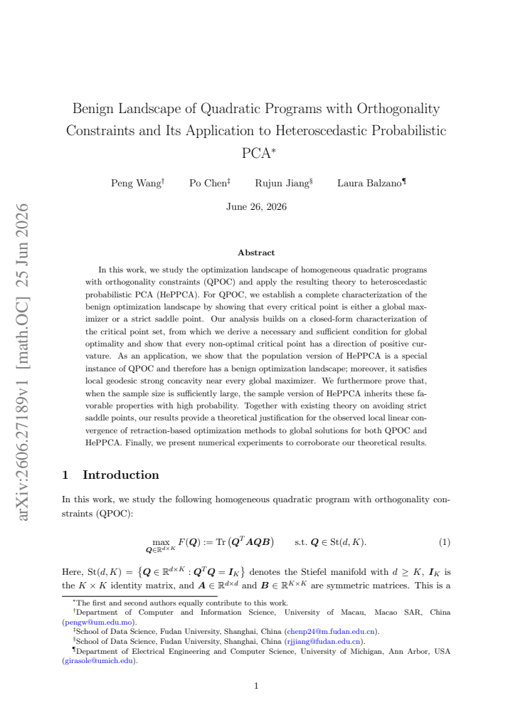 First page