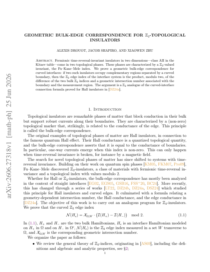 First page