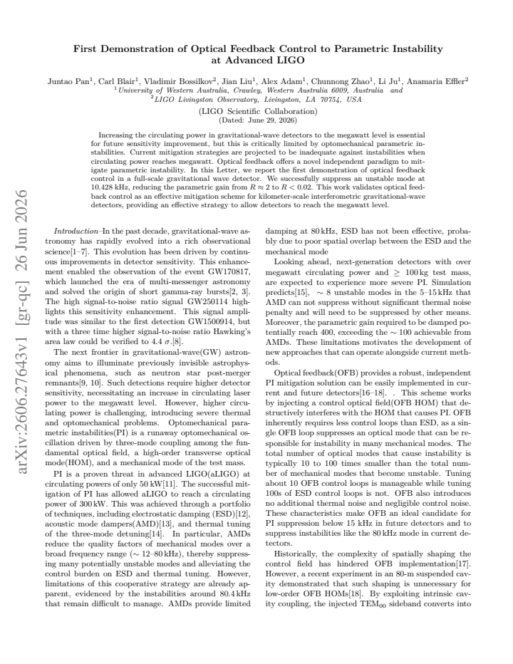 First page