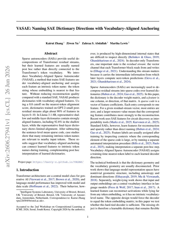 First page