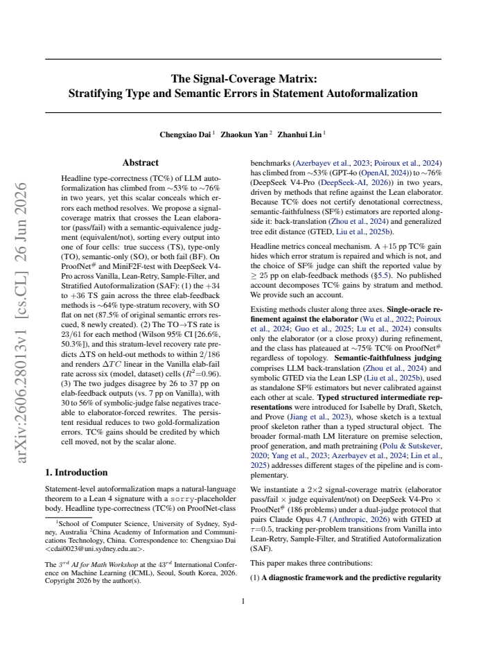 First page