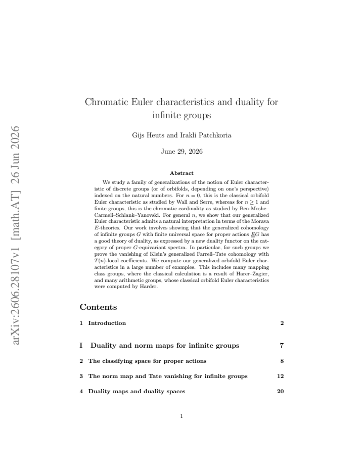 First page