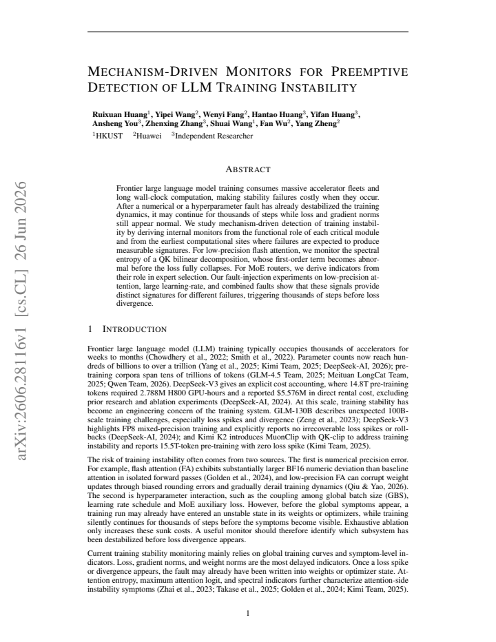 First page