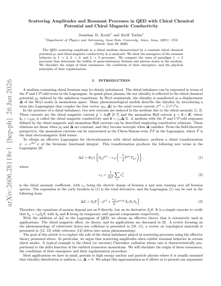 First page