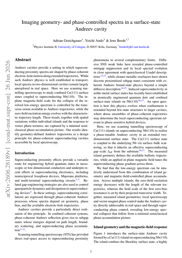 First page