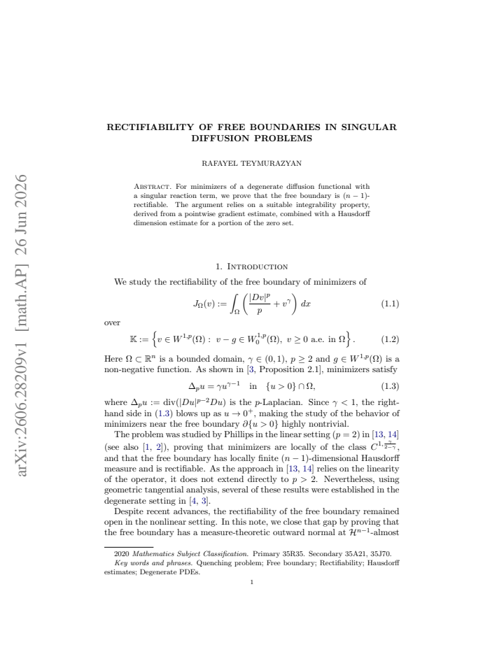 First page