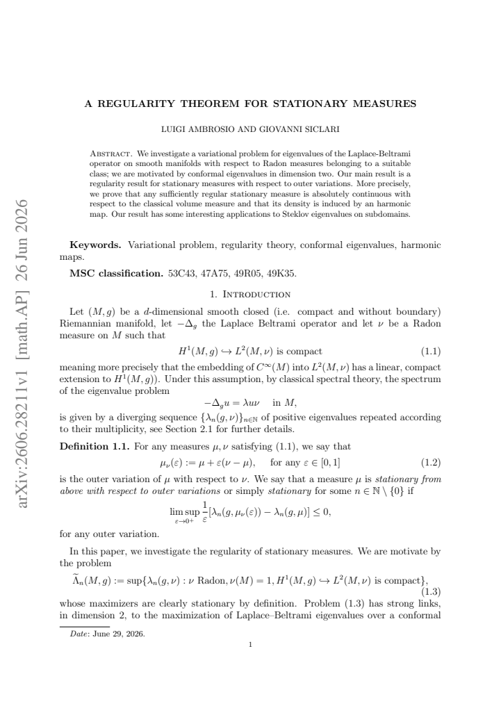 First page