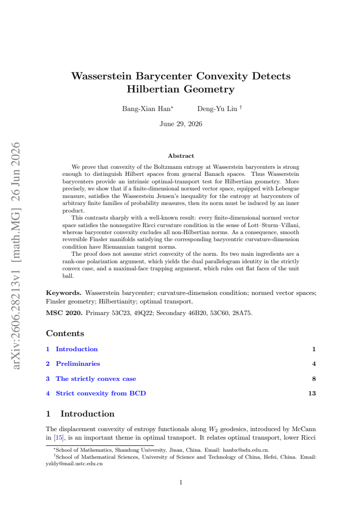 First page
